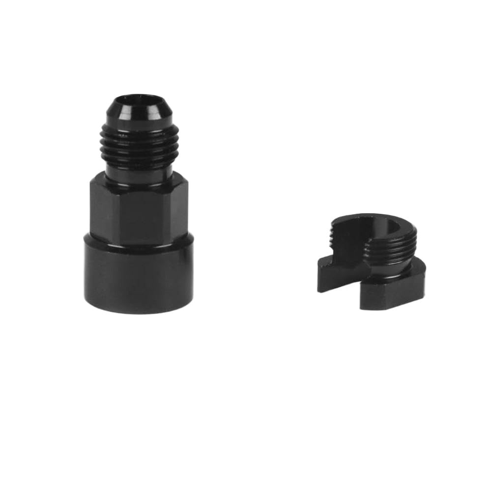 Aluminum Fuel Line EFI Adapter Fitting 6AN AN6 an-6 Male to 3/8 Inch 5/16 Inch Quick Disconnect Push Hardline(AN6-3-8)