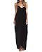 ZANZEA Women Summer Sexy Loose Dot Printed Long Maxi Beach Dress Casual Sundress (US 6, Black 1)