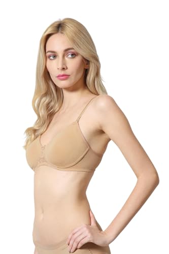 Image of Van Heusen Women's Everyday Cotton Bra|Medium Coverage|Non Padded|Non Wired|Seamless Moulded Cups|Anti Bacterial Tech| Keeps you Fresh|Sweat Absorbent|No Slip Soft Straps|Detachable Straps|Style 11001
