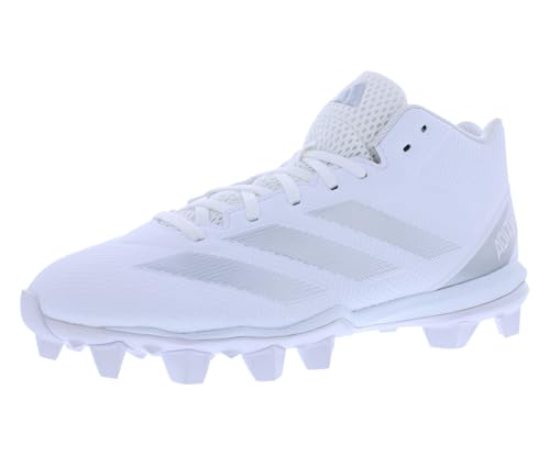 Image of adidas Adizero Impact.2 Md Mens Shoes Size 13, Color: Cloud White /Silver Metallic /Cloud White