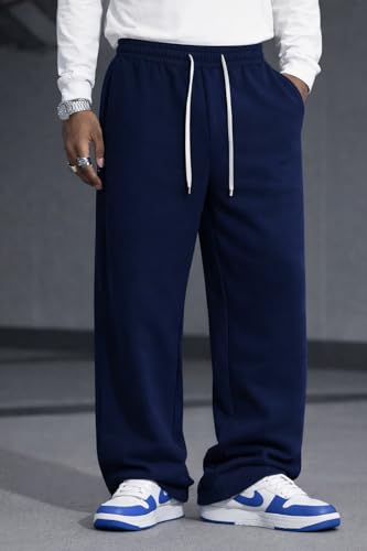 Image of Rockwell Men's Baggy Sweatpants | Cotton Terry Relaxed Fit Joggers for Men | Oversized Streetwear Track Pants | Casual Gym & Everyday Wear| 027