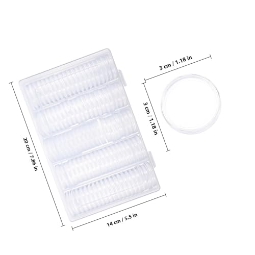 Set de cajas transparentes para monedas SUPVOX con organizador miniatura 2