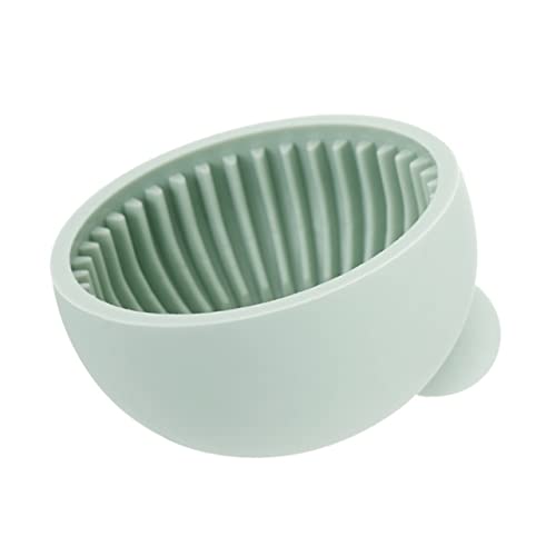 Healeved Silicone Makeup Brush Cleansing Mat Brush Cleaner Bowl Set Beauty Tool Cleaning Bowl for Home Travel Random