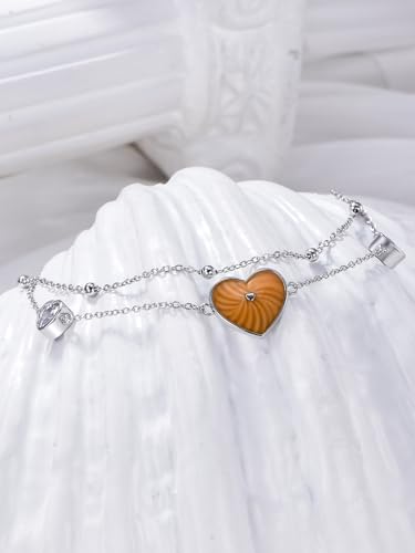 Image of 925 Sterling Silver Layered Ankle Bracelets for Women Jewelry Gifts | 925 Sterling Silver Layered Sea Turtles /Elephant /Wave Anklet Animal Bracelet Summer Ocean Beach Jewelry Gifts for Women