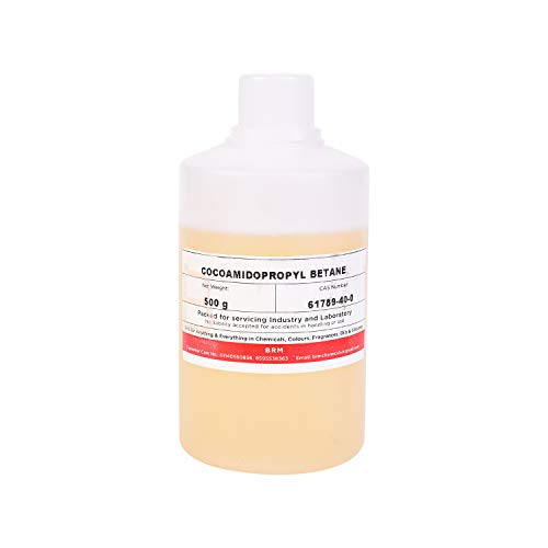 BRM Chemicals CAPB Liquid Cocamidopropyl Betaine - Coco Betaine For Hand Soap Making, Shampoo Making, DIY Cosmetic Making, Water Soluble 500 Grams