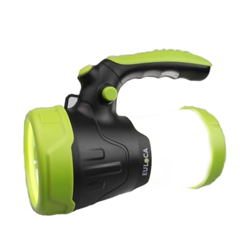 EULOCA Lampe Torche LED Rechargeable Etanche, CREE LED Lampe Camping Projecteur Portable, 4400mAh...