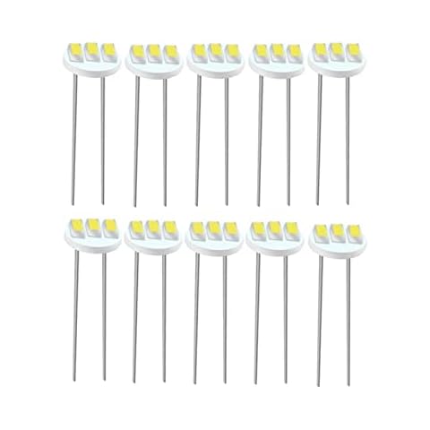 CUSMME T4.7 Instrument Panel LED Light,Gauge Cluster Bulbs Dashboard Indicator Lamp for 2003 2004 2005 2006 Silverado Indicator Cluster Speedometer Lighting 10Pack White Cover