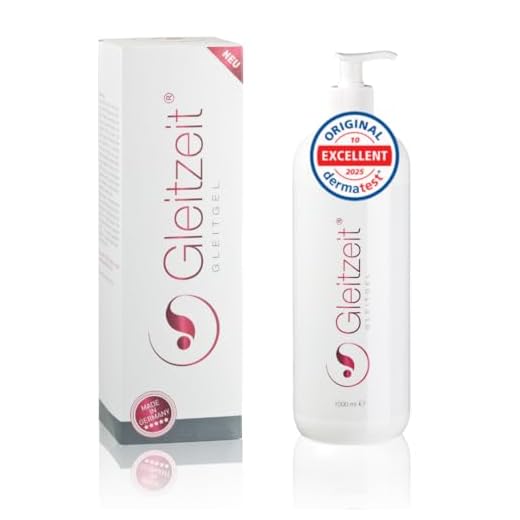Gleitzeit® Gleitgel Wasserbasis PREMIUM 1 Liter Langzeit-Spaß Gleitmittel sensitiv