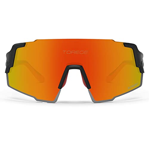 TOREGE Polarized Sports Sunglasses 3 Interchangeable Lenses