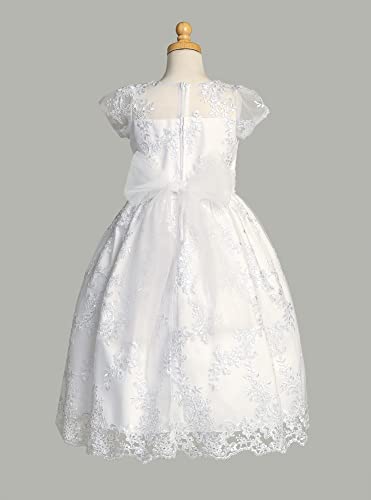 Made in USA - First Communion Dress for Girls - 1st Holy Communion Dresses Baptism LDS - Vestido Primera Comunion2