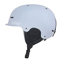 kufun スキー  スノーボード こども スノボー 調整可能　ヘルメット Amazon | kufun スキー ヘルメット スノーボード ゴーグル セット球面