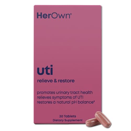 Image of her own UTI, Helps Restore pH Balance, Supports Vaginal Flora and Balance, Promotes Urinary Health, 7 Strain Probiotic Blend, Shelf Stable, Gluten and Soy Free, Vegan, 30 Capsules, 30 Servings
