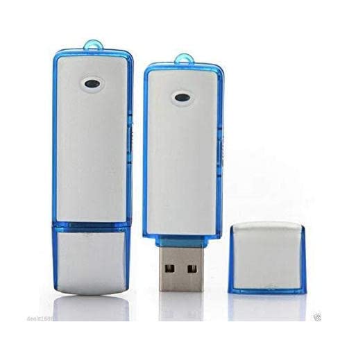 TIWCEM Recording Mini 4GB USB Disk Pen Flash Drive Digital Audio Voice Recorder(White)(Updated