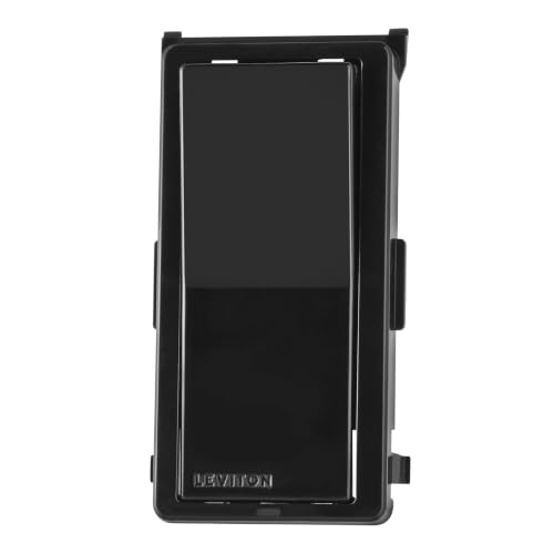 Image of Leviton Color Change Faceplate Only - Compatible with Decora Smart and Decora Digital Switches (Switch Not Included), DDKIT-SE, Black