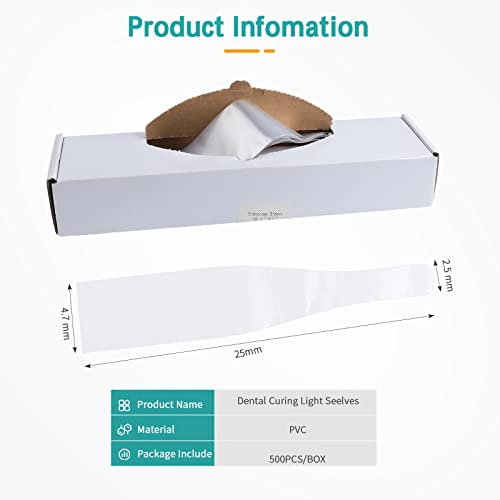 Image of Dental Light Seelves - 500 Pcs Disposable Light Protective Barrier Cover - Dental Light Cover 13 * 2 Inch