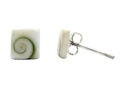Orecchini Shiva Eye Chic-Net – Ovale Nero 8mm – In Argento 925 Traforato – Donne