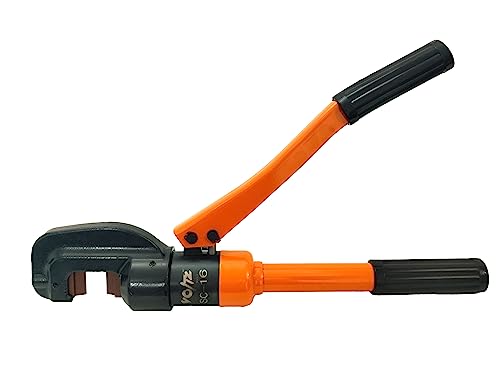 Image of VOLTZ SC-16 Rebar Cutter Manual Hydraulic Rebar Cutter 8T Steel Rebar Cutting Tool Hand Rebar Cutting Machine for Cutting Steel Bar Range Φ4-16mm with Two Cutter Heads