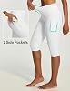 IUGA Capris de 15 Pulgadas para Mujer con Bolsillos, sin Costura Frontal, para Entrenar y Yoga 8