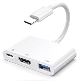 【Performance UHD 4K@30Hz】Der Adaptateur USB-C à HDMI überträgt nahtlos ultrahochauflösende 4K-Videos (4K@30Hz) an HD-Fernseher, Monitore oder Projektoren – mit kristallklarem Bild und synchronem Ton. Perfekt für Streaming von Filmen, immersivem Gaming oder professionellen Präsentationen, genau wie die französische Version mit Top-Videoleistung. Egal ob Sie mit MacBook, iPad oder anderem USB-C Gerät arbeiten, der HDMI-Output sorgt für ein beeindruckendes Bilderlebnis.