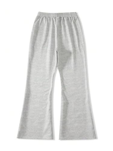 Men's Graphic Print Flared Leg Sweatpants Striped Drawstring Bell Bottom Pants2