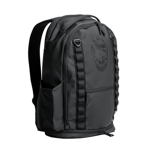 Gymreapers Gravestone 21L Backpack Travel Gym Bag Water-Resistant Lightweight Laptop Sleeve Carry On Luggage for Men & Women (Onyx)