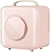 RENXR Mini Nevera De Maquillaje, Refrigerador Cosmético Portátil 9L Congelador Más Frío/Caliente Utilizado para Maquillaje Y Cuidado De La Piel Hogar, Bar, Dormitorio, Oficina,Rosado