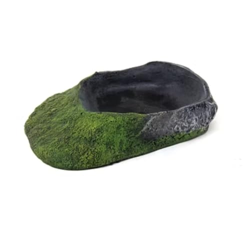 Bebedouro para Répteis em Resina Atóxica – Fragata Ornamentos | Uso em Aquários de Água Doce ou Salgada | Decoração Naturalista para Terrários (Modelo 3 (G))