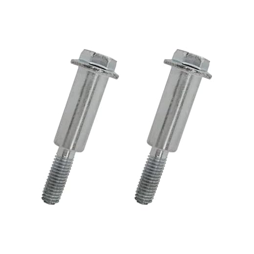 Wheel Axle Bolt Screw Replacement for John Deere Walk-Behind Lawn Mowers JA65, JE75, JX75, JX85 - M110801 (2 Pack)