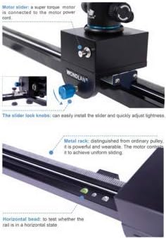 GOWE 100CM Wired Electrically Controlled Rail Video Slider Dolly Track