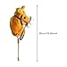 EHJRE Stick Horse Riding Toy Cartoon Wooden Hobby Horse for Boys Girls 3 Years+