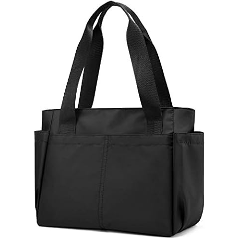 PlasMaller Carry On Travel Duffle Bag Packable Luggage Travel Gear Sports Gym Bags Lightweight Tote Shoulder Pack (Black) Medium Cover