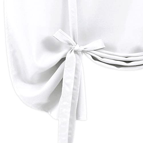 Dwcn DWUS-ZGB-JD1P-3445-42 Blackout Curtains-Tie Up Shade For Window Thermal Insulated Room Darkening Rod Pocket Balloon Window Shade Curtains thumb #4