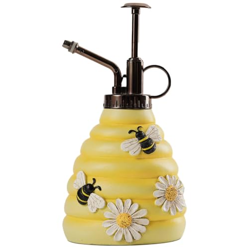 Image of Bee Pattern Plant Mister 320ml Resin and ABS Pump Bottle