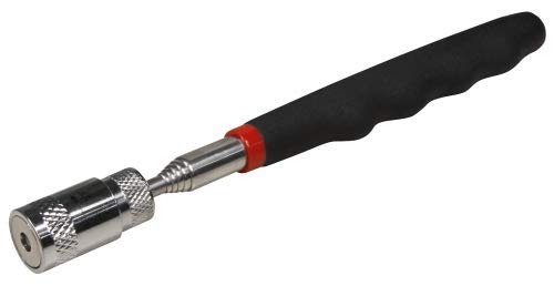 McPower Herramienta de Recogida con Imán y LED, Extensible 19-80cm, Capacidad de Carga 3,6kg, Clip Práctico, Ideal para Lugares de Difícil Acceso