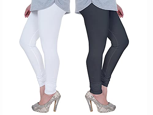 Image of Plus Size Churidar Leggings for Women & Girls Combo (Pack of 2)