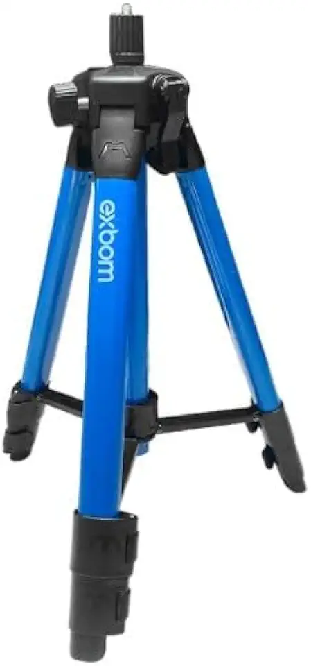 Tripé P/Nível Laser Reforçado Profissional Exbom 1/4 E 5/8