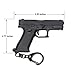 TIMQUA Mini Tiny Gun Keychain Accessories with Bullets Model, Tactical Pistol Shape Cool Pendant Gift for Men