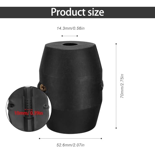 ZIJIANG Schlauchgewicht Schwarz, Ausziehbare Wasserhahn Schlauch Gewicht, 1 cm Innendurchmesser, Wasserhahn Küche Gewicht mit Schrauben, Passend für Meisten Wasserhahnschl