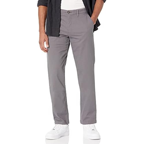 Amazon Essentials Men's Straight-Fit Casual Stretch Chino Pants, Sits at Waist