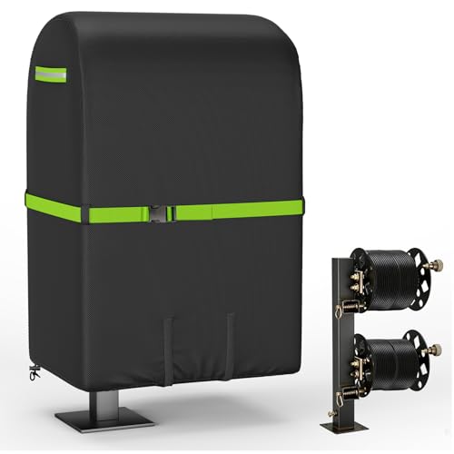 COSHNIBI Welding Lead Reel Cover,Waterproof Heavy Duty Double Welding Cable Lead Reel Protective Cover Bag with Top Plush Liner,18