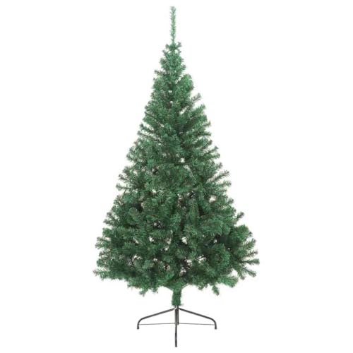 Árbol de Navidad en PVC verde GeenYuu de 240 cm preiluminado de alta gama 3