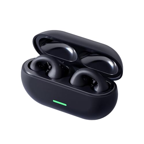 Generisch Auriculares abiertos con clip para la oreja, auriculares inalámbricos con cable abierto, resistentes al sudor, deportes, entrenamiento, ciclismo, camping, senderismo, conducción