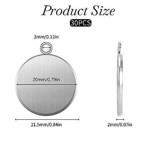 KALIONE Vassoi rotondi da 20 mm con lunetta vuota