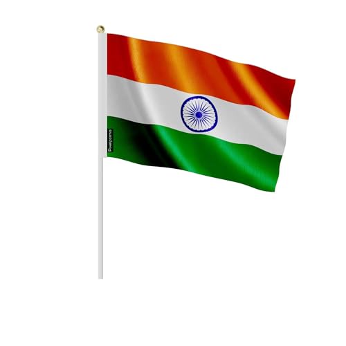 Drapeau Inde 30x45cm lot de 100 pour équiper facilement un grand public
