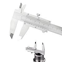 Präzisionsmessschieber mit Feststellschraube, 150mm Edelstahl Messschieber, Spritzwassergeschützt staubdicht, Präzises Messwerkzeug für Haushalt, Werkstatt Industrie, Robuste Metall-Schublehre
