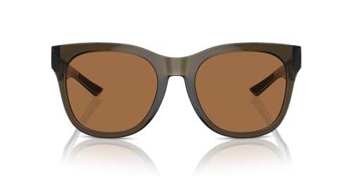Native Eyewear Women's Tiaga Square Sunglasses, Smokey Quartz/Brown Polarized, 55 mm