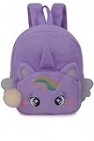 Mochila Bolsa Infantil De Pelúcia Fofa De Unicórnio Para Meninas Bolsinha Pelúcia (Roxo)