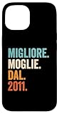 migliore moglie dal 2011 | anni 14 anniversario matrimonio custodia per iphone 15