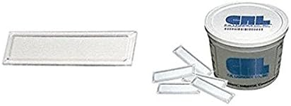 CRL FP88BX Clear Showcase Stick-On Finger Pulls - Bulk 100 Pack