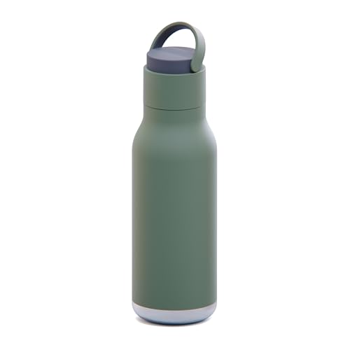 Metro Water Bottle, Double Lined Insulated Water Bottle with Pop-Up Straw and Handle, Keeps Drinks Cold for 24hrs Sleek Durable Design for Stylish Hydration 22oz/650ml, BPA Free